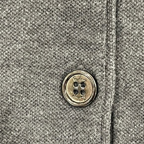 Burberry London Grey Polo Dress - Ruffled Collar, Classic Fit, Size M, Designer - Picture 3 of 9